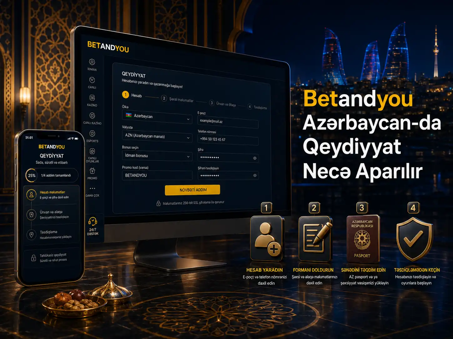 Betandyou Azərbaycan-da Qeydiyyat Necə Aparılır